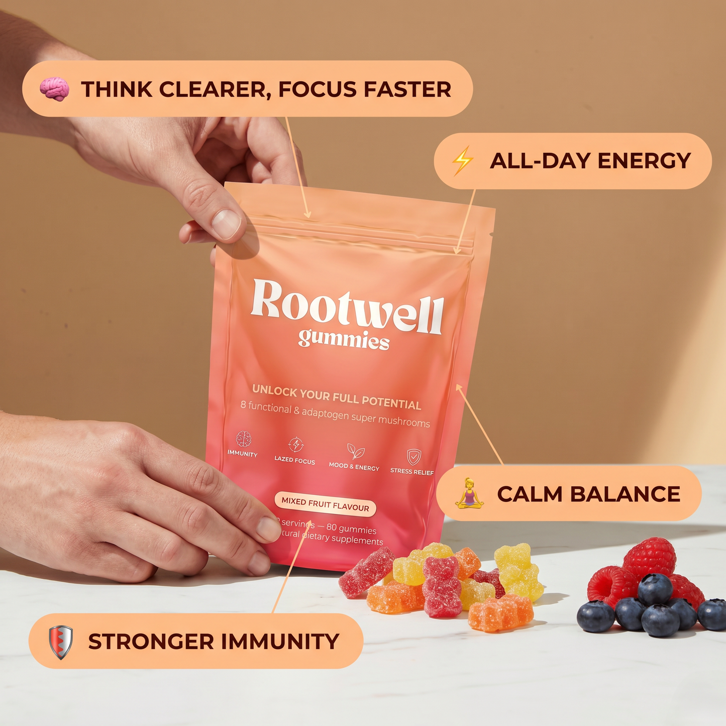 Rootwell Mushroom Gummies