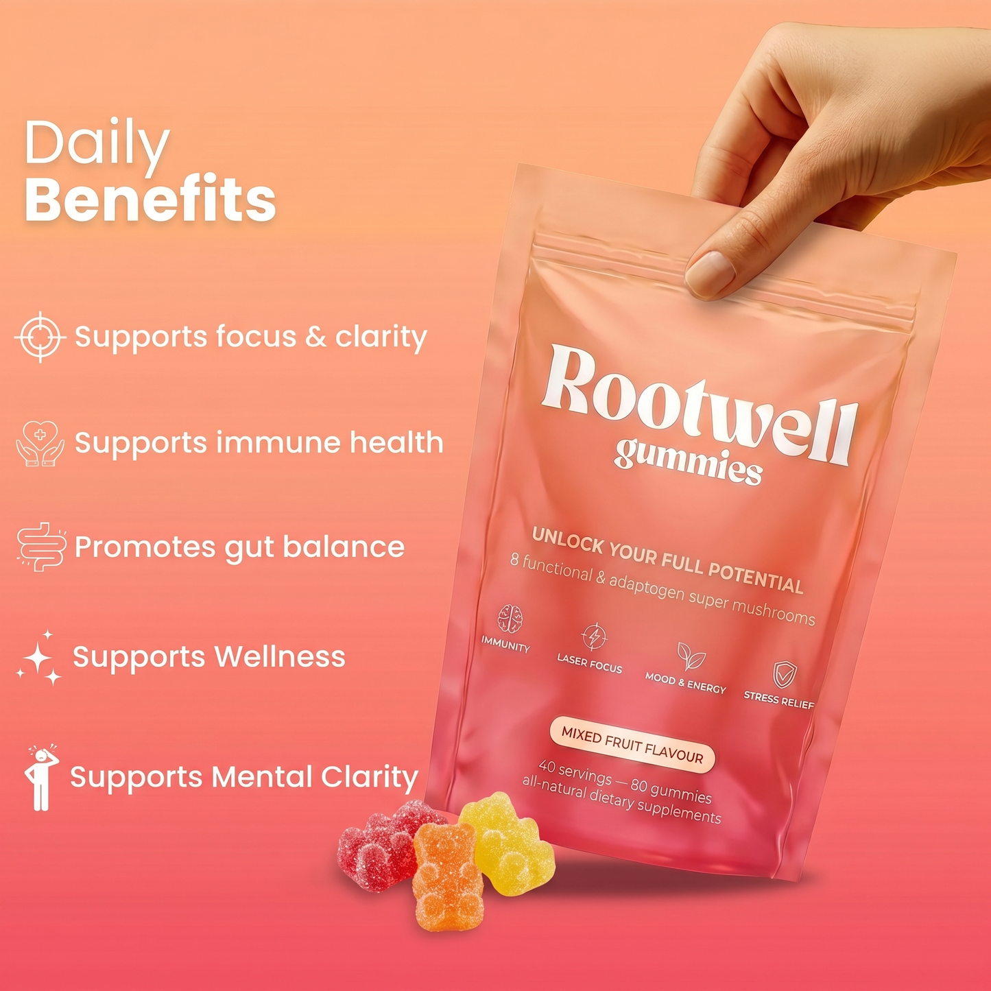 Rootwell Mushroom Gummies
