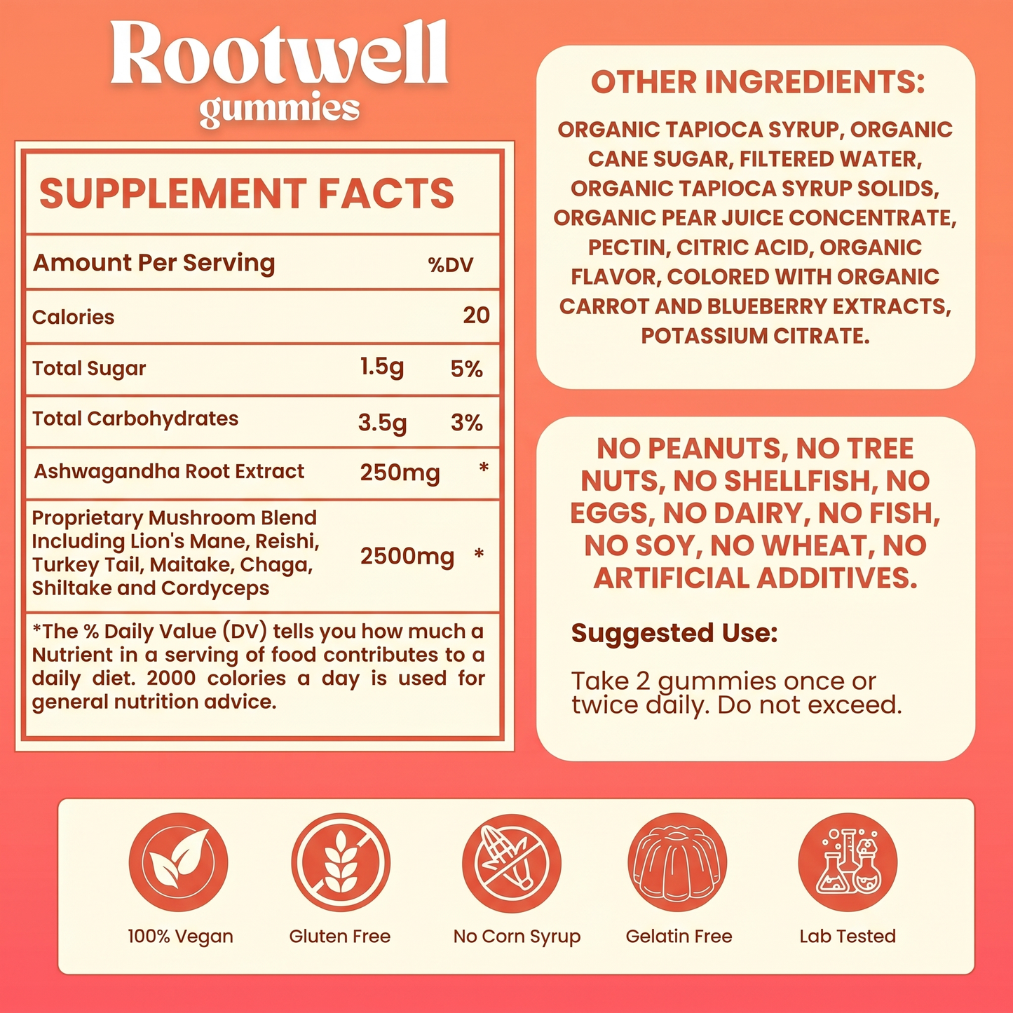 Rootwell Mushroom Gummies